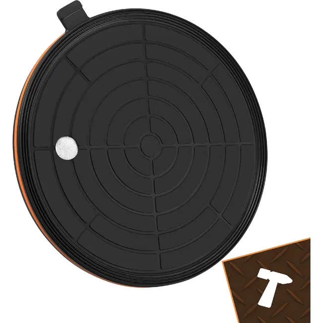 Bigstren Vacuüm zuignapset zwart 200 mm, set van 2 met pomp, drukmeter, koffer en grip voor gladde oppervlakken tot 200 kg per stuk