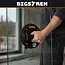 Bigstren Vacuüm zuignapset zwart 200 mm, set van 2 met pomp, drukmeter, koffer en grip voor gladde oppervlakken tot 200 kg per stuk