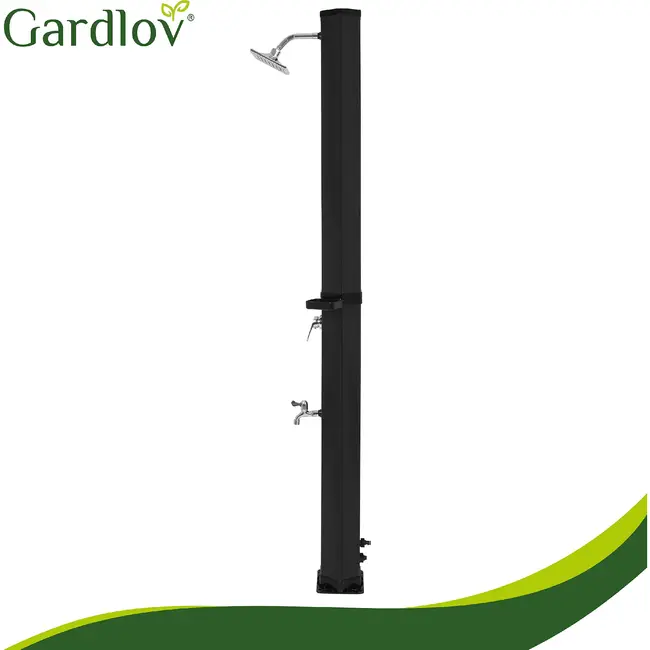 Gardlov Zonne buitendouche 40 L voor tuin, zwembad en perceel met kraan en tuinslangaansluiting