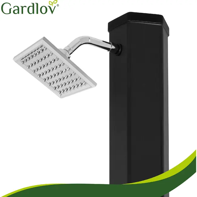 Gardlov Zonne buitendouche 40 L voor tuin, zwembad en perceel met kraan en tuinslangaansluiting