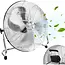 Ruhhy Vloerventilator 50 cm 130 W met aluminium bladen 3 snelheden kogellagers en stevige basis voor droge ruimtes
