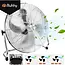 Ruhhy Vloerventilator 50 cm 130 W met aluminium bladen 3 snelheden kogellagers en stevige basis voor droge ruimtes
