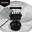Ruhhy Vloerventilator 50 cm 130 W met aluminium bladen 3 snelheden kogellagers en stevige basis voor droge ruimtes