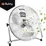 Ruhhy Vloerventilator 50 cm 130 W met aluminium bladen 3 snelheden kogellagers en stevige basis voor droge ruimtes