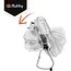 Ruhhy Vloerventilator 50 cm 130 W met aluminium bladen 3 snelheden kogellagers en stevige basis voor droge ruimtes