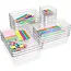 Ruhhy Lade-organizer 25-delig transparant met stapelbare bakjes in 4 formaten voor bureau keuken make-up lade en kantoorla