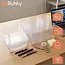 Ruhhy Lade-organizer 25-delig transparant met stapelbare bakjes in 4 formaten voor bureau keuken make-up lade en kantoorla
