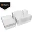 Ruhhy Lade-organizer 25-delig transparant met stapelbare bakjes in 4 formaten voor bureau keuken make-up lade en kantoorla