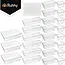Ruhhy Lade-organizer 25-delig transparant met stapelbare bakjes in 4 formaten voor bureau keuken make-up lade en kantoorla