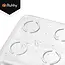 Ruhhy Lade-organizer 25-delig transparant met stapelbare bakjes in 4 formaten voor bureau keuken make-up lade en kantoorla