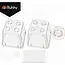 Ruhhy Lade-organizer 25-delig transparant met stapelbare bakjes in 4 formaten voor bureau keuken make-up lade en kantoorla