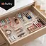Ruhhy Lade-organizer 25-delig transparant met stapelbare bakjes in 4 formaten voor bureau keuken make-up lade en kantoorla