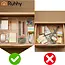 Ruhhy Lade-organizer 25-delig transparant met stapelbare bakjes in 4 formaten voor bureau keuken make-up lade en kantoorla
