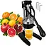 Ruhhy Handmatige citruspers 40 cm met stevige metalen constructie, lange hefboom, antislipvoet, losse zeef en kom voor sap