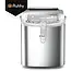 Ruhhy Ijsblokjesmachine 1,2 L zilver met ijsschep 12 kg per dag en 2 ijsblokjesmaten