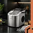 Ruhhy Ijsblokjesmachine 1,2 L zilver met ijsschep 12 kg per dag en 2 ijsblokjesmaten