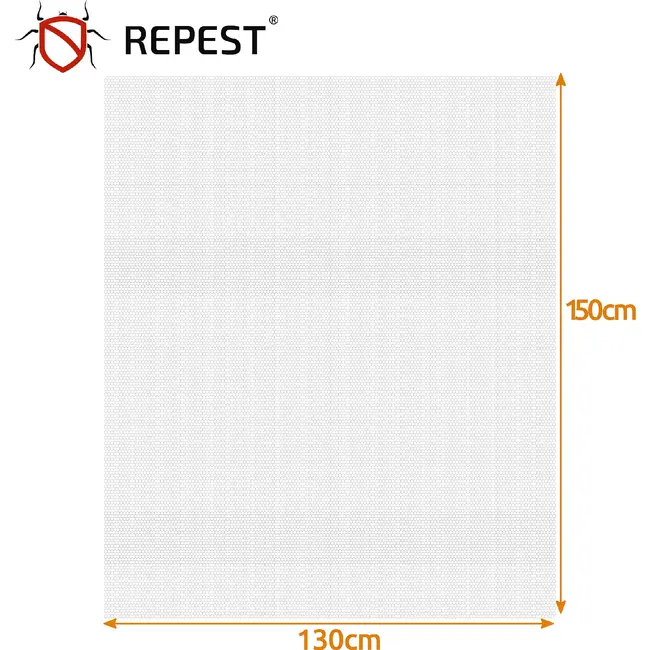 Repest Raamhor 160 x 130 cm wit met polyester gaas, klittenband van 5 m en op maat knipbaar netjes