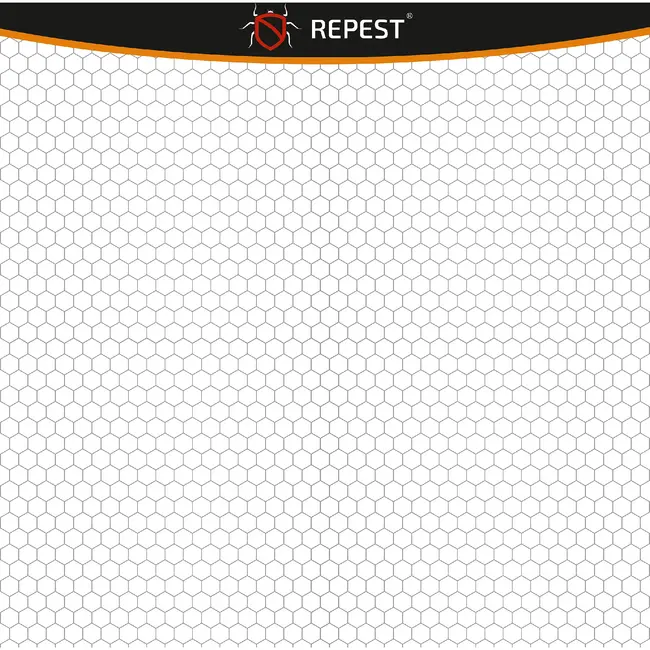 Repest Raamhor 160 x 130 cm wit met polyester gaas, klittenband van 5 m en op maat knipbaar netjes
