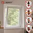 Repest Raamhor 160 x 130 cm wit met polyester gaas, klittenband van 5 m en op maat knipbaar netjes