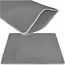 Purlov Grijze kattenbakmat 75 x 55 cm met antislip bodem en open opvangpocket