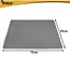 Purlov Grijze kattenbakmat 75 x 55 cm met antislip bodem en open opvangpocket