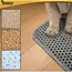 Purlov Grijze kattenbakmat 75 x 55 cm met antislip bodem en open opvangpocket