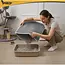 Purlov Grijze kattenbakmat 75 x 55 cm met antislip bodem en open opvangpocket