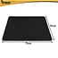Purlov Kattenbakmat 75 x 55 cm zwart met honingraatstructuur antislip en openklapbare pocket