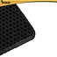 Purlov Kattenbakmat 75 x 55 cm zwart met honingraatstructuur antislip en openklapbare pocket