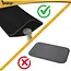 Purlov Kattenbakmat 75 x 55 cm zwart met honingraatstructuur antislip en openklapbare pocket