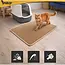 Purlov Kattenbakmat 75 x 55 cm beige van EVA schuim met antislip bodem en opvanglaag voor kattenbak