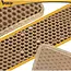 Purlov Kattenbakmat 75 x 55 cm beige van EVA schuim met antislip bodem en opvanglaag voor kattenbak