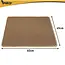 Purlov Kattenbakmat 60 x 45 cm beige met honingraatstructuur, opvangvak en stevige antislip bodem