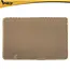 Purlov Kattenbakmat 60 x 45 cm beige met honingraatstructuur, opvangvak en stevige antislip bodem