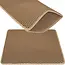 Purlov Kattenbakmat 60 x 45 cm beige met honingraatstructuur, opvangvak en stevige antislip bodem