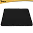 Purlov Zwarte kattenbakmat 60 x 45 cm met dubbele laag, antislip onderkant en opvangvak voor vulling
