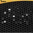 Purlov Zwarte kattenbakmat 60 x 45 cm met dubbele laag, antislip onderkant en opvangvak voor vulling
