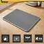 Purlov Kattenbakmat 60 x 45 cm grijs met tweelaagse honingraatstructuur voor minder grit in hu