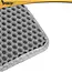 Purlov Kattenbakmat 60 x 45 cm grijs met tweelaagse honingraatstructuur voor minder grit in hu