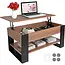 Kruzzel Salontafel 92 x 51 x 47 cm met liftbaar blad, verborgen opbergvak, onderplank en metalen constructie voor woonkamer