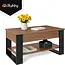 Kruzzel Salontafel 92 x 51 x 47 cm met liftbaar blad, verborgen opbergvak, onderplank en metalen constructie voor woonkamer