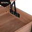 Kruzzel Salontafel 92 x 51 x 47 cm met liftbaar blad, verborgen opbergvak, onderplank en metalen constructie voor woonkamer
