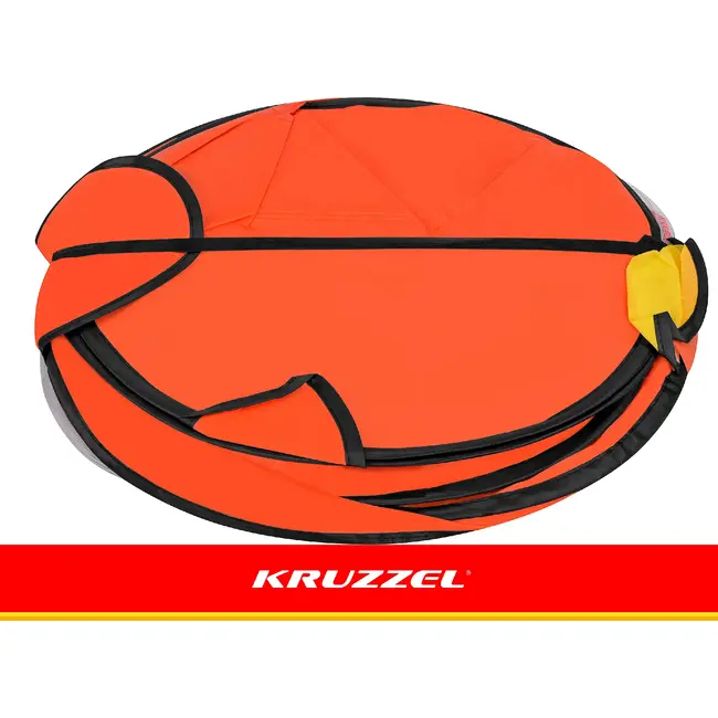 Kruzzel Kinder strandtent beer 180 x 95 x 82 cm met zelfuitvouwende constructie, mesh panelen, rits en transporthoes