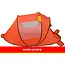 Kruzzel Kinder strandtent beer 180 x 95 x 82 cm met zelfuitvouwende constructie, mesh panelen, rits en transporthoes