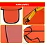 Kruzzel Kinder strandtent beer 180 x 95 x 82 cm met zelfuitvouwende constructie, mesh panelen, rits en transporthoes