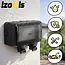 Izoxis Dubbel buitenstopcontact IP66 230 tot 250 V met 2 aansluitingen, ABS behuizing, klep en opbouwmontage voor tuin