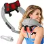 Ruhhy Shiatsu nekmassager 22,2 W met warmtefunctie, 3 massagestanden, accu tot 120 minuten, USB-C en automatische uitschakeling