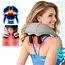 Ruhhy Shiatsu nekmassager 22,2 W met warmtefunctie, 3 massagestanden, accu tot 120 minuten, USB-C en automatische uitschakeling