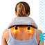 Ruhhy Shiatsu nekmassager 22,2 W met warmtefunctie, 3 massagestanden, accu tot 120 minuten, USB-C en automatische uitschakeling