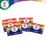 Holi Cow Holi kleurpoeder set 6 x 100 g met rood, oranje, geel, groen, blauw en paars voor kleurrijke evenementen en fotoshoots